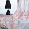 カーテンモダンスタイルの家庭特別なカットフラワーポリエステル生地透明な衣服バーホームデコレーション