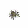 Charms Bk 200 Pcs /Lot 28X27 Mm 3D Spider Pendant Antique Sier Bronze Colors Drop Delivery 202 Dhnv6