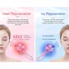 Face Massager 2PcsBox Crystal Ice Hockey Roller Energy Massage Beauty Eye Crystal Ball Massager Water Wave Ice Globes Skin Care 230211