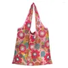 Shopping Bags 1 PC Stylish Foldable Bag Large Capacity Reusable Eco-friendly Waterproof Durable Tote Grocery