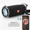 Portable Speakers Portable Bluetooth Speaker Outdoor Radio Audio Amplifier Waterproof Soundbar Column Disk Wireless Subwoofer LED Light SoundboxG230524