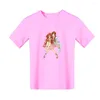 T-shirts d'été pour hommes et enfants, T-Shirt à manches courtes pour garçons et filles, motif de dessin animé imprimé, haut Kawaii Harajuku