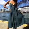 Casual Dresses Bohemia Spaghetti Strap Dress Women Bow Backless Midi Vestidos Sexy Summer Red 2023 Sundress Female Vintage