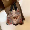 Knitted Bag For Women Plaid Vintage Totem Tote Shoulder s Retro Weave Handbags Female Casual Travel Shopping School 2022