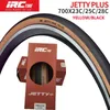 S Japanese IRC BICYCLE Jetty Plus Road Bike Outer 700*23 25 28C Folding Yellow Edge Tire Road Cykeldäck Ståldäck 0213