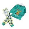 Pajamas Spring Autumn Childrens Cotton Steysit intly Home Boys Cloths Bants Bants Girls Twopiece 230213