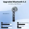 Bluetooth 5.3 Hoofdtelefoon Stereogeluid, Draadloze Koptelefoon in Ear 40H Afspelen LED Power Display, Headset Ingebouwde Microfoon, Touch Control, IP7 Waterdicht voor Sport