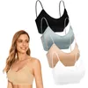 Yoga Outfit 1 Piece V Neck Padded Sprot Bra For Womens Cami Bando Sleeping With Elastic Straps Bralettes 90s Bandeau Top