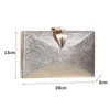 Clutch Taschen Luxy Moon Damen Hochzeit Gold Geldbörse Damen Handtasche Party für Braut Metall Blatt Schloss Schulter ZD1524 230213