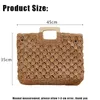 Clutch Bags Yoreai Casual Rattan Large Capacity Tote for Women Wicker Woven Wooden Handbags Summer Beach Straw Bag Lady Big Purses Travel 230213