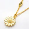 Chaînes COLLIER COURT FLEUR BLANCHE INS PREMIUM DAISY FRESH