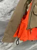 Vestes pour hommes manteau coupe-vent contrasté à coutures européennes et américaines 2 couleurs