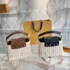 여성 핸드백 Panier 밀짚 가방 뜨개질 비치 디자이너 어깨 가방 위커 Capucines 디자이너 핸드백 Crossbody Womens Basket