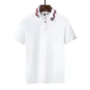 Nowa marka Summer Men Polo Haftery Shirt krótkie rękawy Tops Town Kołnierz Polo Odzież Męska moda Moda Casual Polo M-3xl #886