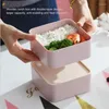 Dinnerware Sets Ableware Bowl Leakproof Lunch Containers With Cutlery Stackable Japanese Traditional Bento Box