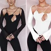 Women's Blouses Attractive Bodycon Blouse Waist Tight Thin Soft Fabric See-Through Mesh Stitching Skinny Top