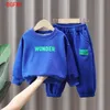 Sets babyjongens kleding lente herfst trui pak kinderkleding kinderkleding lange mouw t -shirt pant sets sportkleding y y