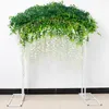 Flores decorativas Wisteria Vine Vine Artificial Flower Rattan Decoração do casamento Arco para casa Jardim verde Planta parede de Natal Greante de Natal