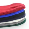 Береты шляпы для мужчин и женщин осенью зимней вязаной шерстяные шапочки пуловерная мода тепло