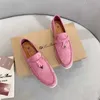 Italia Designer Loropiana Scarpe LP Lefu Scarpe da uomo e donne indossano scarpe più lento con scarpe in pelle in stile inglese di un piede doudou mary jane talloni spessi tacchi alti