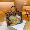 Liquidación Outlets Online Los bolsos de moda se pueden personalizar y mezclar lotes Gran alfabeto Impresión en color de moda