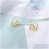 Ohrstecker Frauen Blumen Süßwasser Perle Candy Farbe Barock Weibliche Aussage Brinco Hochzeit Ohr Nägel Modeschmuck Drop D Dhekc