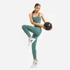 Наряд йоги двойной кросс -ремни обнаженные чувства тренировки спортивные спортивные лифчики женские женщины уютные мягкие эластичные тренажерный зал тренировочный топ