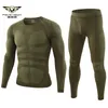 Herren -Trailsuiten Winter warm warm enge taktische thermische Unterwäsche Sets Herren -Outdoor -Funktion atmungsable Training Radsport Thermo Unterwäsche Long Johns 230213