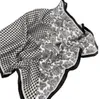 Projektowanie liter Drukuj Kwiat imit jedwabny pałąk na głowę dla kobiet moda długa rączka torba szaliki Paris ramię Tote Bagaż wstążki Głowa 70x70cm23colors