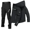 Herren Tracksuits Discovery Channel Männer Zipper Houlessweatpants Anzug Herbst Winter Warmes Sets Kapuze -Outwear 230213