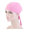 Cycling Caps Cotton Tie Back Under Scarf Hat For Men Women Muslim Snowcap Turban Bandage Beanies Gift Friends Colleagues Cap