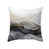 Travesseiro linhas de ouro de mármore nórdico tampa de impressão de impressão moderna abstrct aquarela arte de sofá decorativo travesseiros de cadeira
