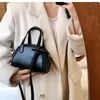 이브닝 가방 한국 여성 보스턴 가방 PU 가죽 여성 어깨 캐주얼 큰 토트 브랜드 디자인 단색 크로스 바디 그린 볼사