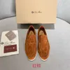 Italia Designer Loropiana Scarpe da uomo Scarpe da uomo Scarpe Lofo e Scarpe da cricket in pelle scamosciata Niujing Scarpe pigri Scheme pigra Elasticità elevata