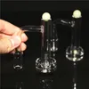 Garas de quartzo luminoso e luminoso Terp Pearl Cyclone girating Carb Cap Dab for Oil Plates Glass Water Tubs