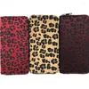 Wallets M267 Women Wallet Fashion Short Plush Leopard Print Zipper Long Girl Gift Wholesale