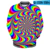 Vestes pour hommes 3D Veste de baseball Manteau Tie-Dye Costume coloré Mode Hommes Femmes Sweat à capuche Sweatshirts à manches longues Hip Hop Sweats à capuche TopMen's