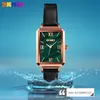 Wristwatches Skmei الفاخرة الكوارتز النسائية الساعات الكلاسيكية الأزياء أنثى ساعة الجلود حزام مقاوم للماء سيدات Wristwatch Relogio feminino