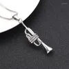 Pendanthalsband XWJ10055 A Suona Horn Necklace Women Accessories Jewelry Memorial Urn Locket för Ashes Container Cremation Presentföremål1