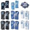 NCAA Północna Karolina Tar Heels College Basketball 2 Cole Anthony Jersey 2022 Final Four 13 Cameron Johnson 2 Coby White 32 Luke Maye 2 Joel