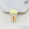 Charms 10Pcs 17 30Mm Simation Colorf Letter Love Popcorn Cute For Pendant Diy Earrings Necklace Jewelry Accessories Findin Dhczi