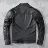Couro de couro masculino Faux Natural Spring Genuine para Man Motorcycle Slim Male Coat Macho Sheepskin Roupas de moda 230213