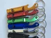 100pcslot frete rápido 2 em 1 kit mini -alumínio Keychain Keyring Beer Bottle abridor com apito