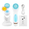 Cleaning Tools Accessories 3 In 1 Vibrator Cleaning Machine Waterproof Face Cleaning Brushes Cleanser Skin Exfoliation Silicone Brush Cleaner 230211