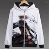 Men's Hoodies 2023 Hero Catcher Anime Guilty Crown Hoodie Autumn Coat Jacket