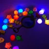 Игрушки для ванной Baby Cute Animals Toy Плавательная вода LED Light Up Soft Rubber Float Induction Luminous Frogs for Kids Play Funny Gifts 230213