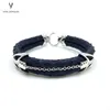 Charm Bracelets Custom High End Python Leather Bracelet With 925 Sterling Silver Arrow Hardware MaYellow Gift Box1