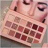 Ombre à paupières nacré 18 couleurs palettes de fard à paupières désert rose disque marbre plaque de maquillage livraison directe santé beauté yeux Dhdos