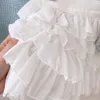 Conjuntos de ropa azul de verano para niñas, cárdigan tejido para niñas, camisas, faldas para pasteles, traje para bebés y niños, ropa de princesa de cumpleaños