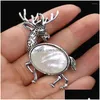 Charms Natural Semi Precious Stone Pendant för DIY Jewelry Making Halsband Armband och örhängen Lovely Fawn 50 5M Drop de Dlo